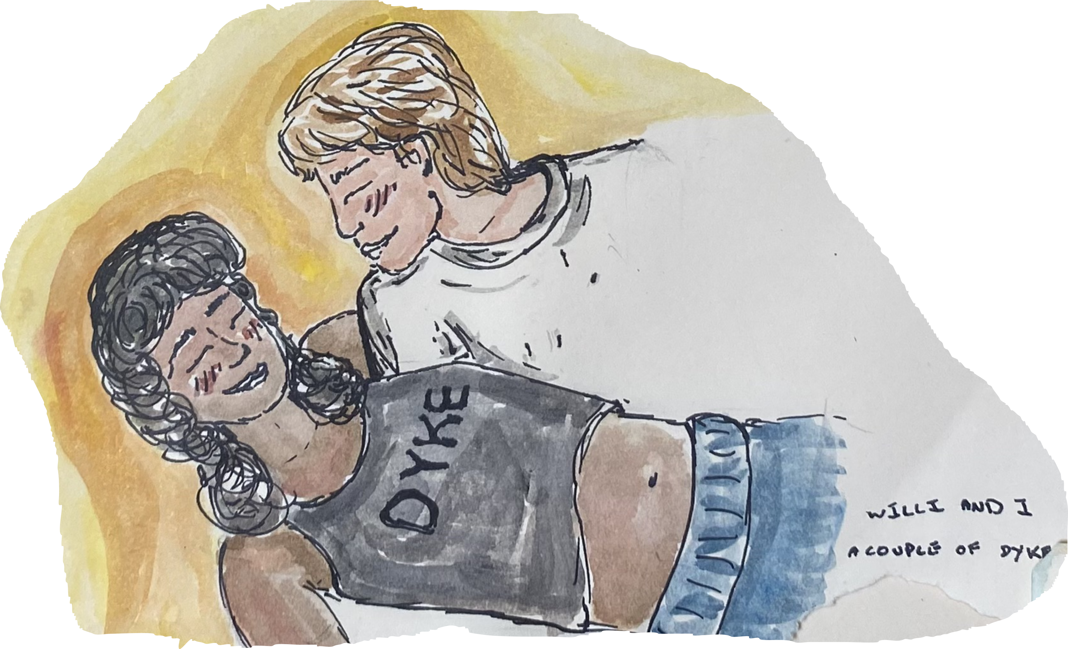 illustration representing modern love