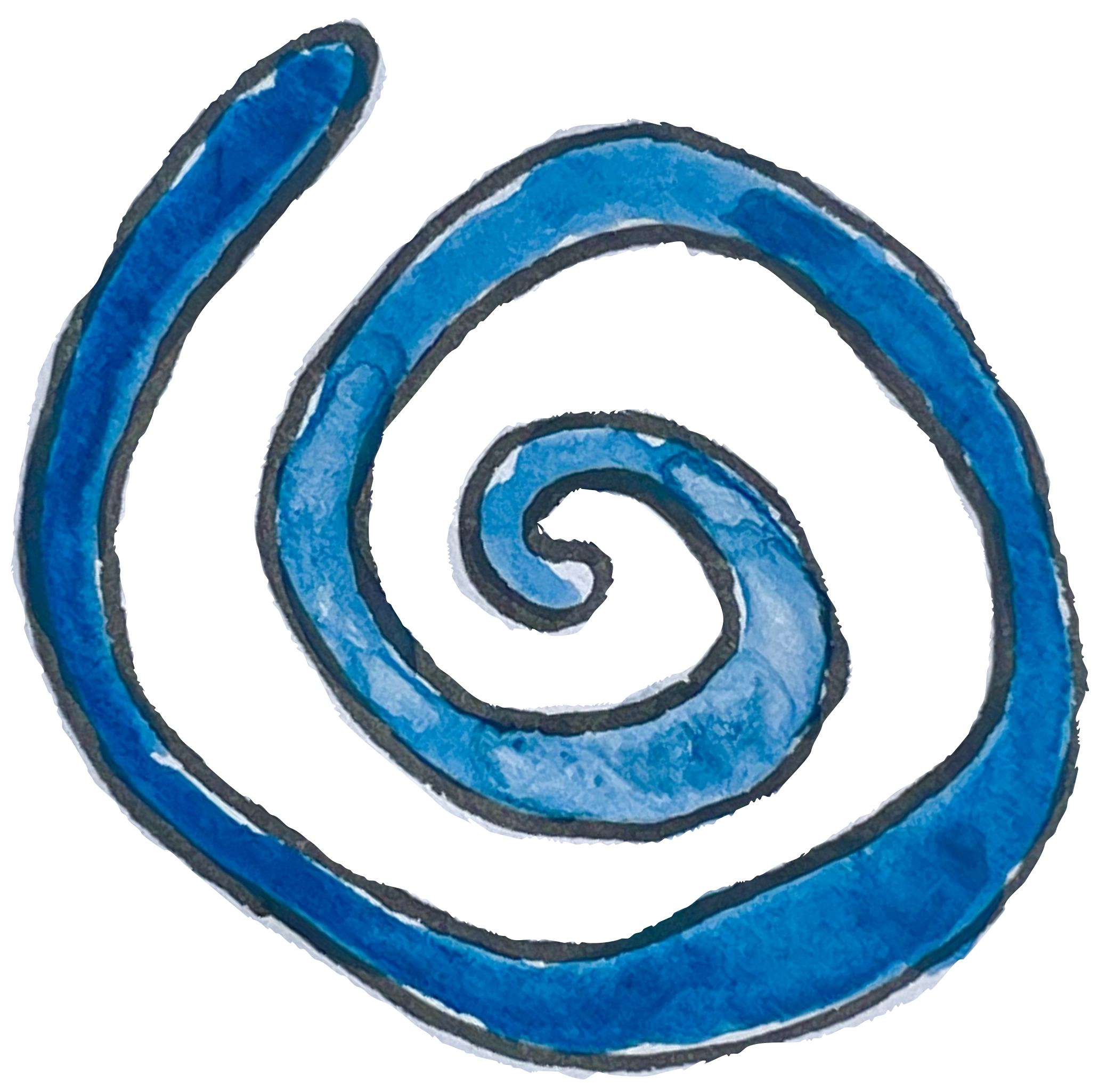 Blue swirl icon
